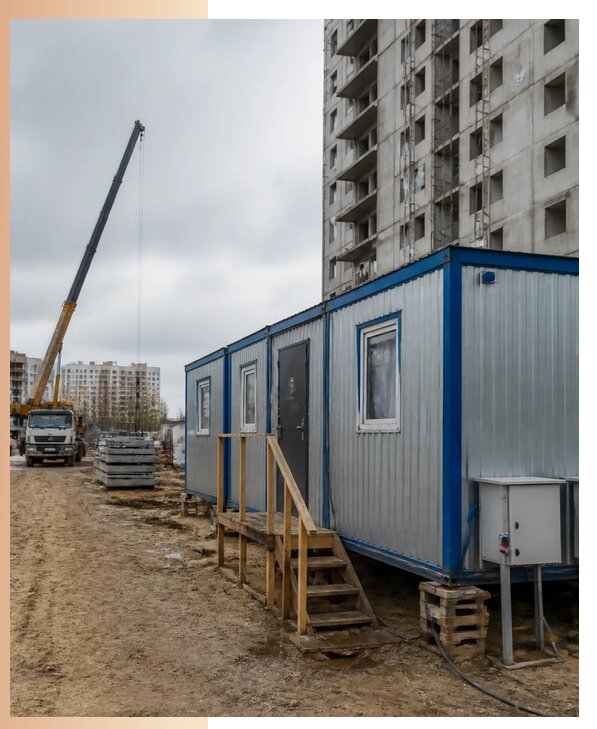 Аренда строительных вагончиков для рабочих в Стрежевом